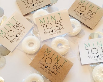 Wedding Favors, Mint to Be Wedding Favors, Mint Favors, Wedding Favor Mints, Personalized Wedding Favor, Rustic Wedding Favors