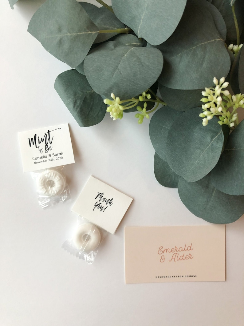 Wedding Favors, Mint to Be Wedding Favors, Mint Favors, Wedding Favor Mints, Personalized Wedding Favor, Rustic Wedding Favors image 1