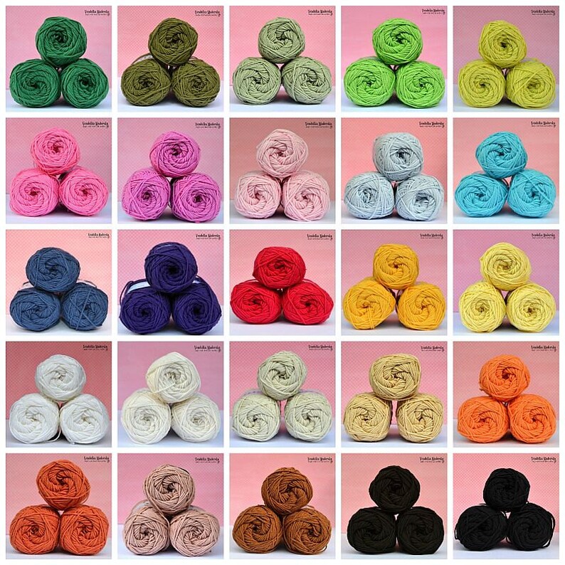 Kacenka 50 cotton 50 acrylic yarn for crochet and knitting Etsy