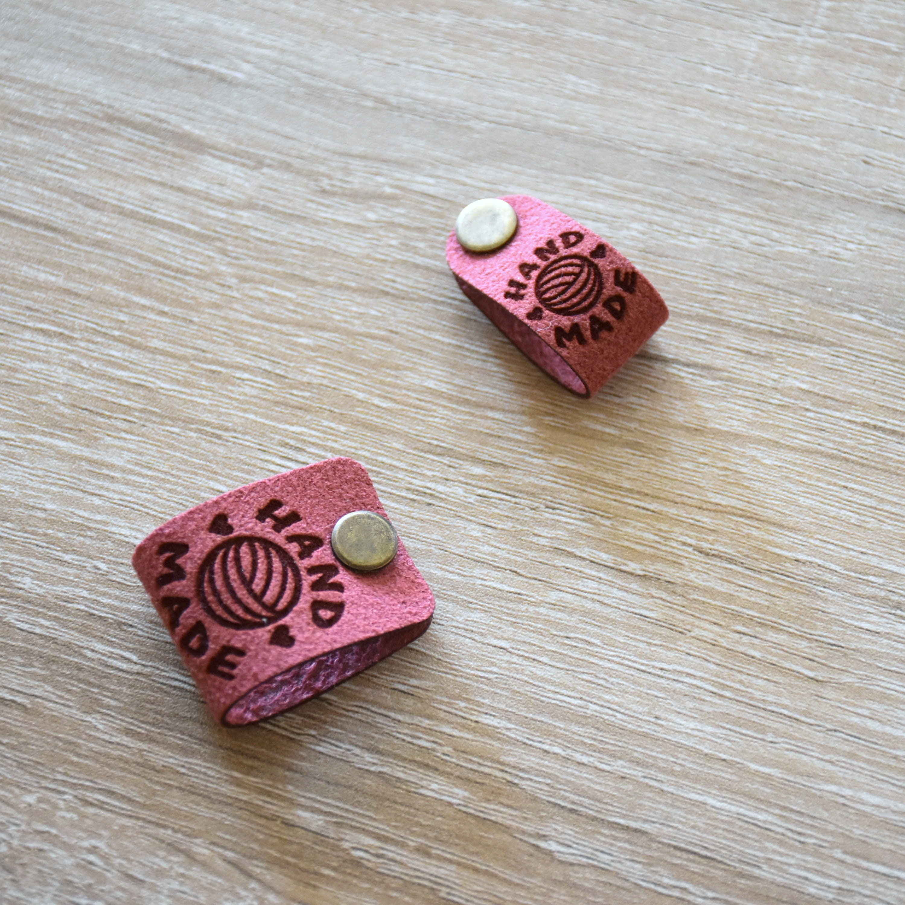 40 Pcs | Laser Engraved Knitwear Rivet Tags, Clothing Tags, Handmade ...
