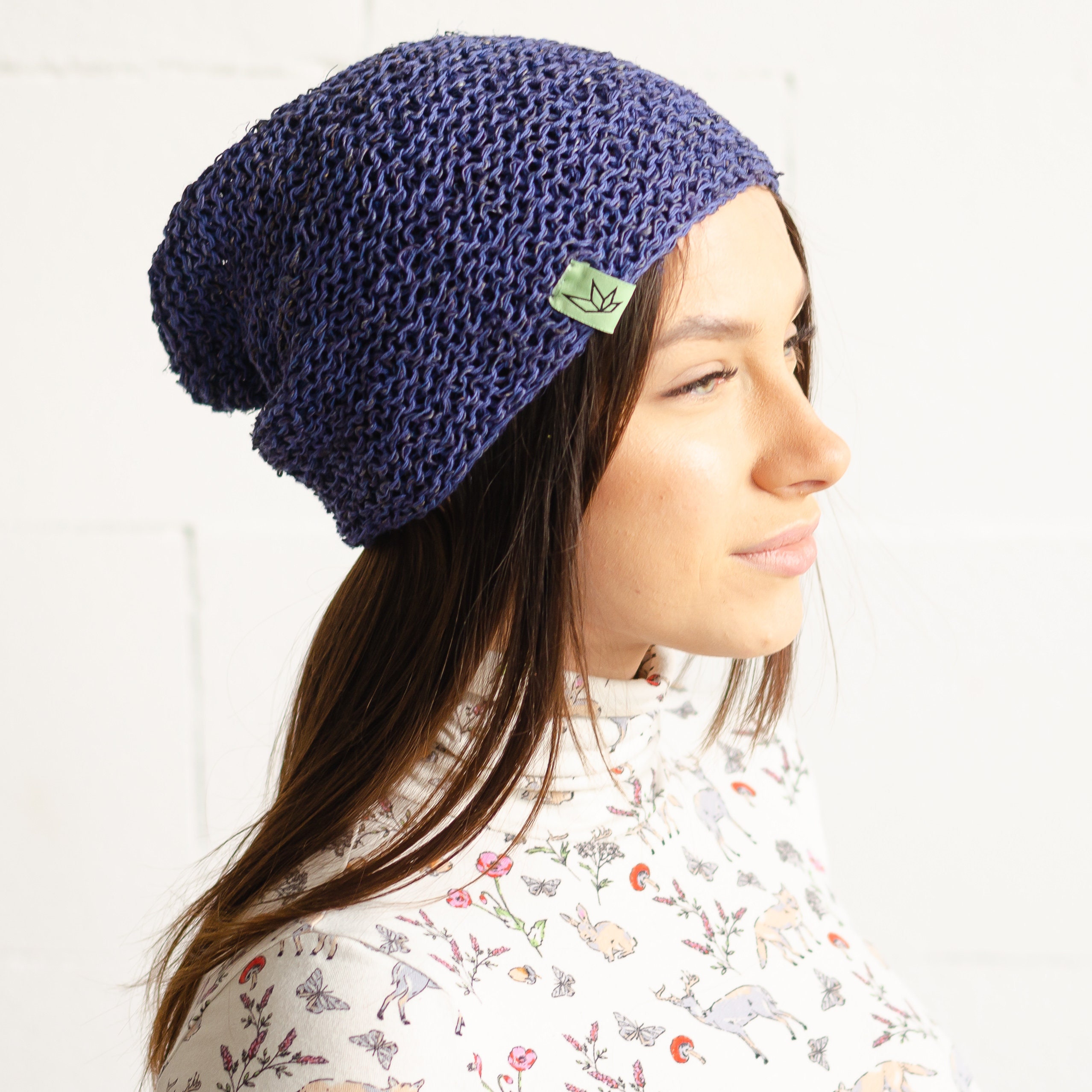 Handmade Crochet Hemp Beanie/Hat Spring/Summer/Autumn Hat | Etsy