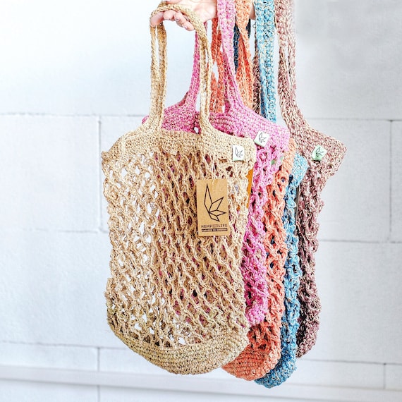 crochet hemp bag