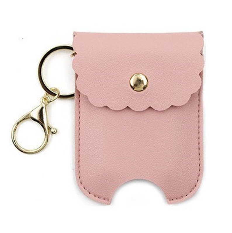 Leather Hand Sanitizer Holder Keychain for Travel With 2oz. Etsy
