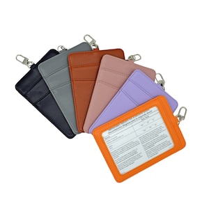 ID Card Holder with Extra Slots for Cards and Money, Convenient and Versatile.