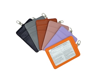 ID Card Holder with Extra Slots for Cards and Money, Convenient and Versatile.