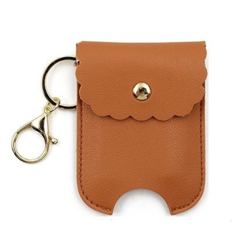 Leather Hand Sanitizer Holder Keychain for Travel With 2oz. Etsy