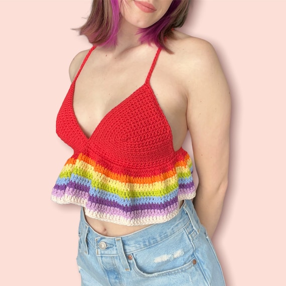 leinwände Gradation Crochet Frill Top