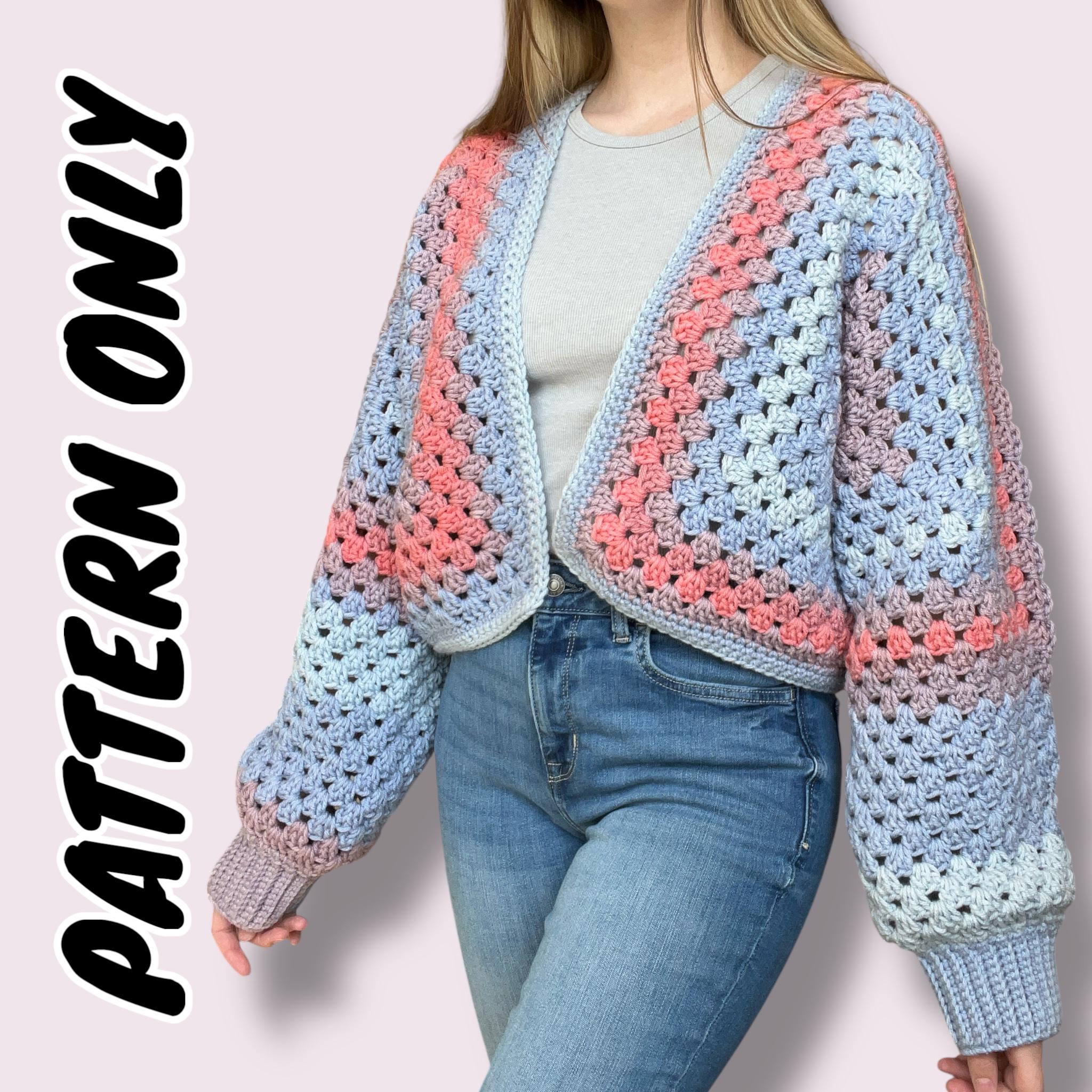 PATTERN | Granny Hexagon Cardigan Crochet Pattern - Etsy