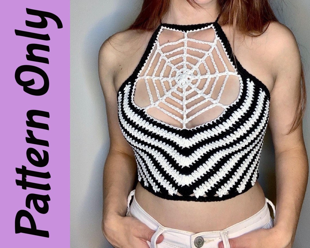 PATTERN the Spiderweb Top Crochet Pattern 