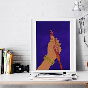 hookah hose print // desi art // smoke