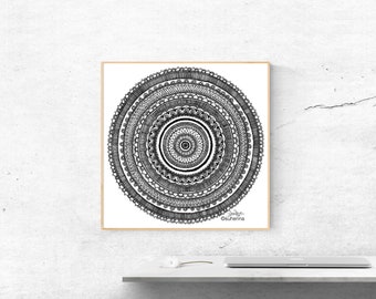 mandala print // wheel // indian // circle // home decor