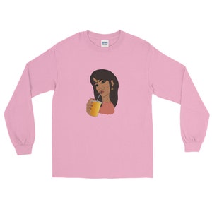 lassi ladki Long Sleeve Shirt // desi // south asian // brown // pop art // mango lassi