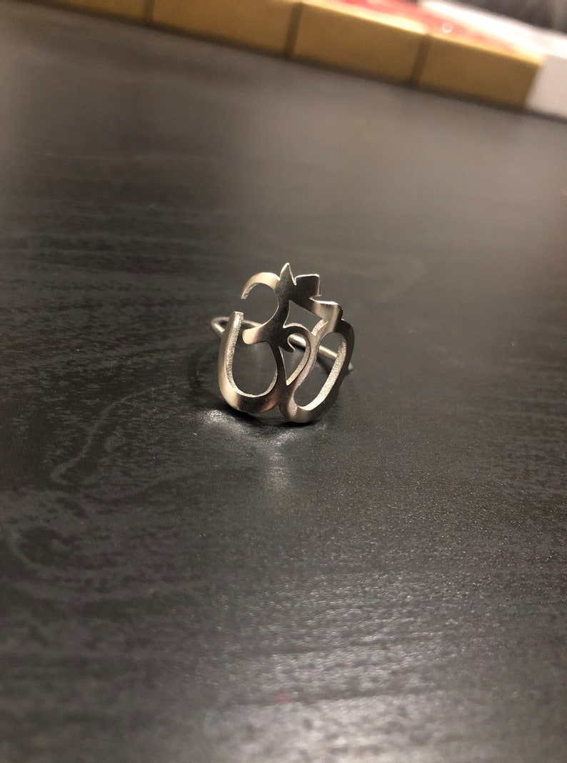 om sign ring ohm custom jewelry indian desi hindu holiday gift aum