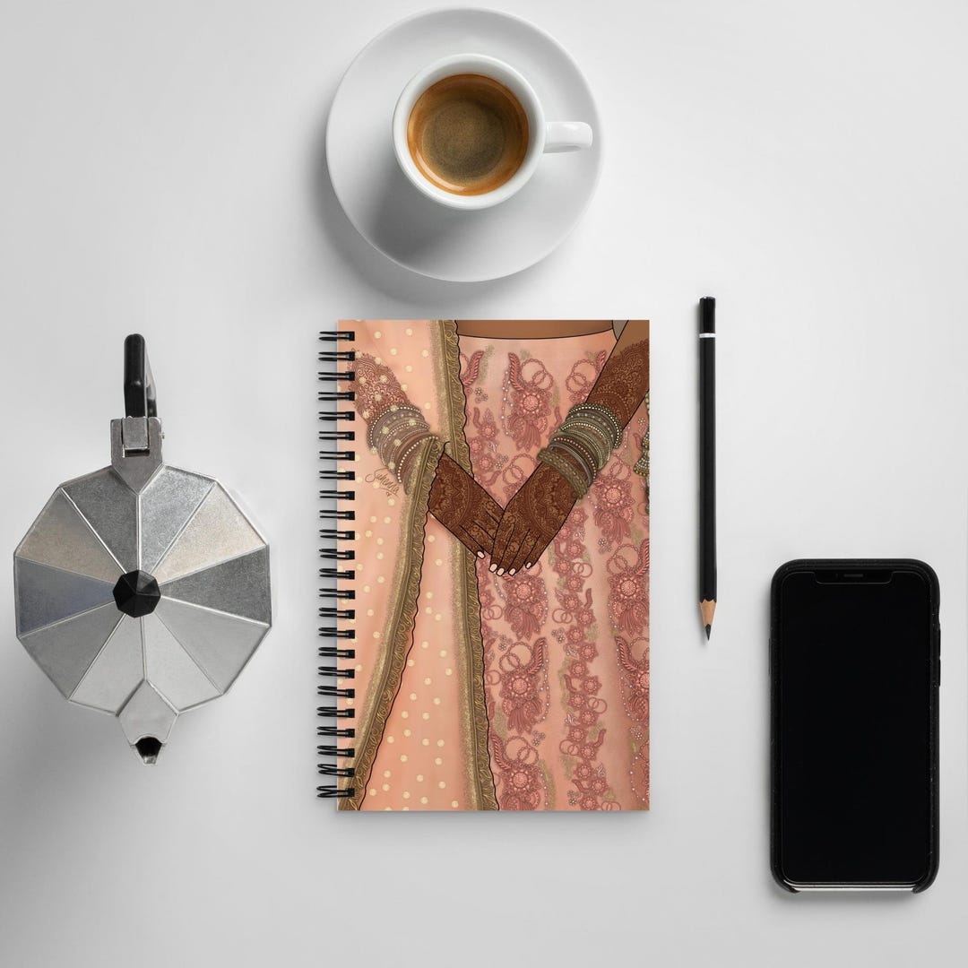 Shaati Note Sharmana Spiral Notebook | Desi | Bride | Wedding | Shaadi | Indian - Etsy