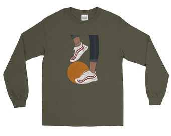 ballin’ billorani long sleeve unisex t-shirt // tee // basketball // sports // ball is life // buckets