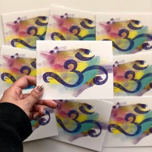 Lot de 10 cartes de correspondance aquarelle arc-en-ciel avec enveloppes // cartes de voeux // cartes vierges // papeterie