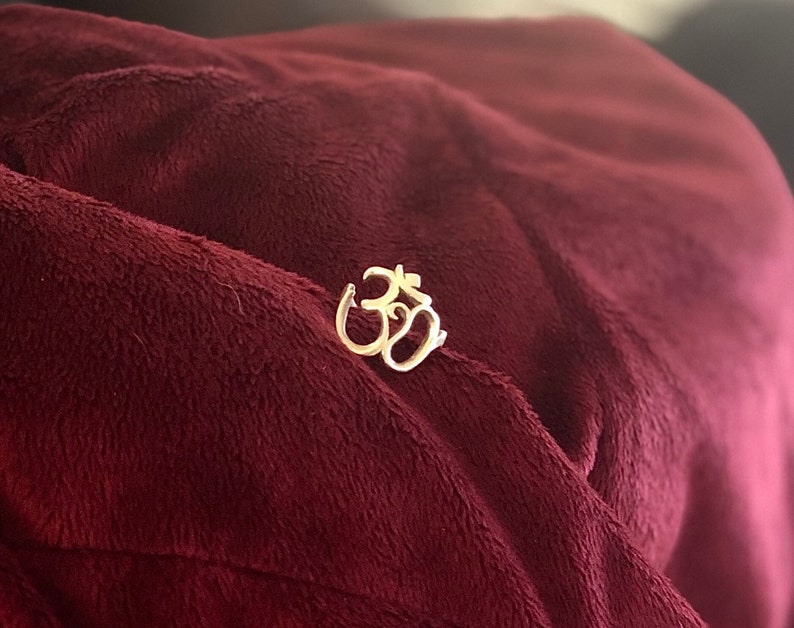 om sign ring ohm custom jewelry indian desi hindu holiday gift aum