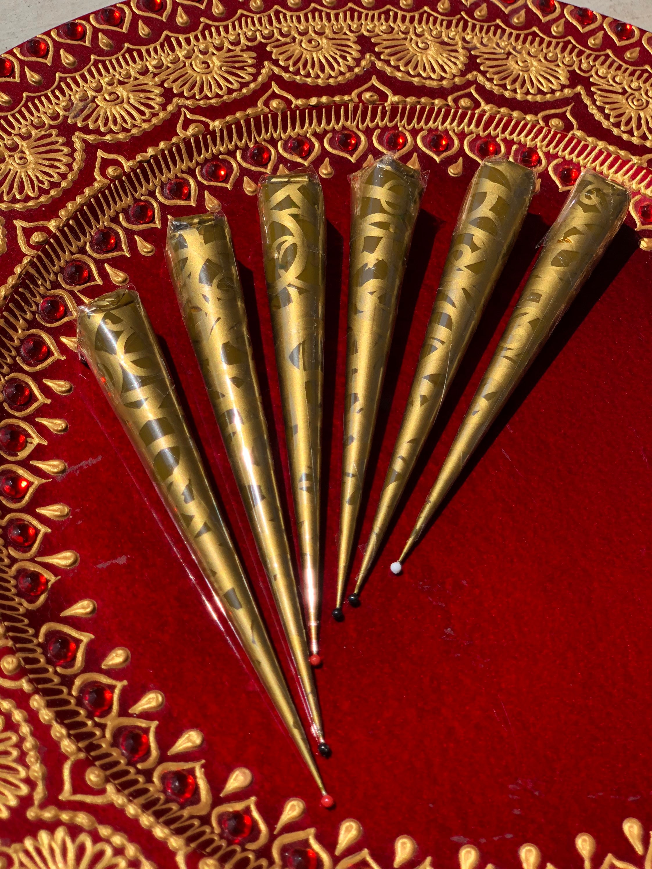 SIX HENNA CONES // all natural hand made henna cones // henna Etsy