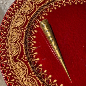 SINGLE HENNA CONE // all natural, hand made henna cones // henna paste // natural henna // henna art // mendhi // mehndi