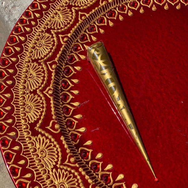 SINGLE HENNA CONE // all natural, hand made henna cones // henna paste // natural henna // henna art // mendhi // mehndi