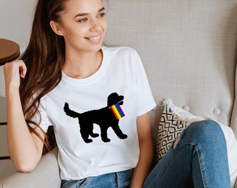 Doodle Dog Pride Flag Shirt