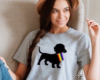 Dachshund Pride Flag Shirt