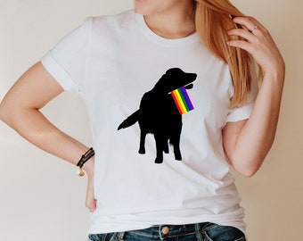 Golden Retriever Pride Flag Shirt