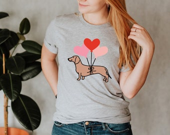 Dachshund Dog Valentine Shirt