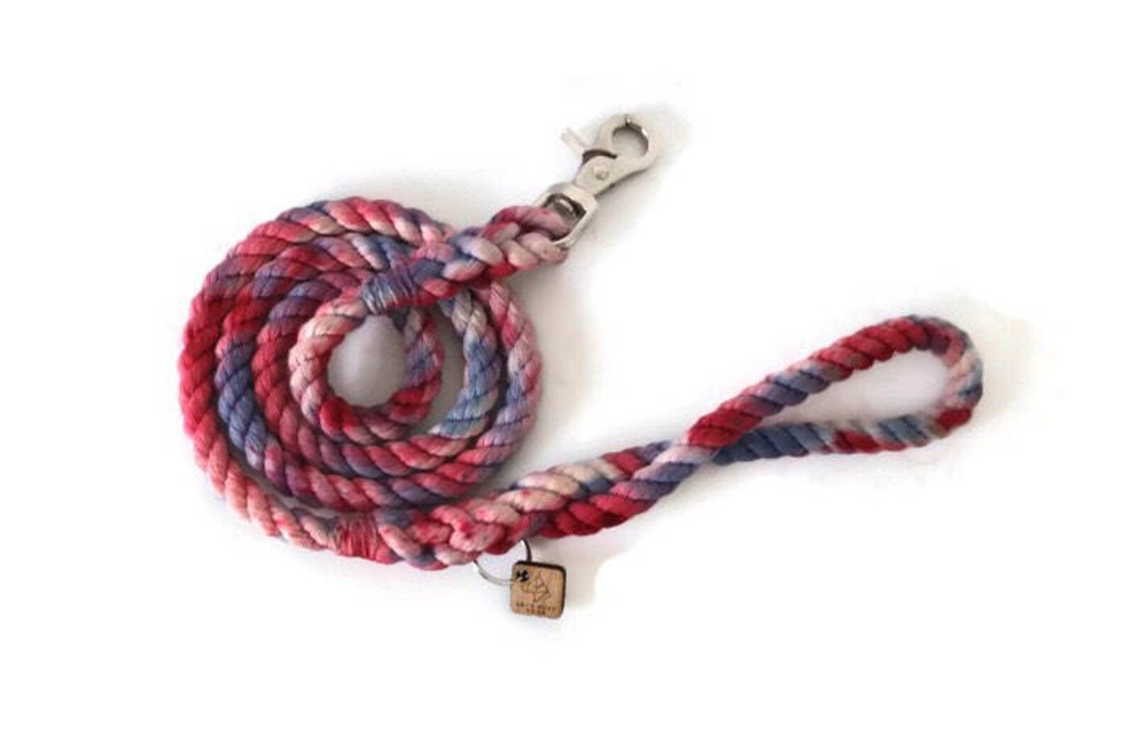 Red White and Blue Tie Dye Rope Dog Leash July 4th Etsy