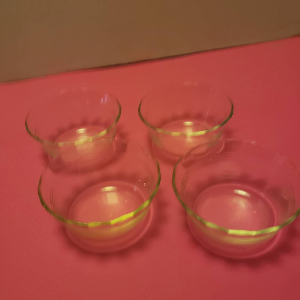 Pyrex Clear Glass Custard Dessert Dishes Set of 4 175ml Made Etsy