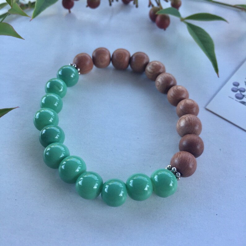Genuine Natural Rosewood Bracelet Healing Crystals Gemstones Calming Zen Reiki Meditation Yoga Metaphysical Spiritual Gift