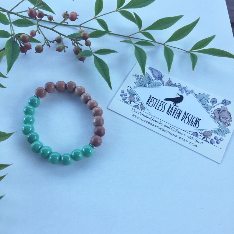 Genuine Natural Rosewood Bracelet Healing Crystals Gemstones Calming Zen Reiki Meditation Yoga Metaphysical Spiritual Gift