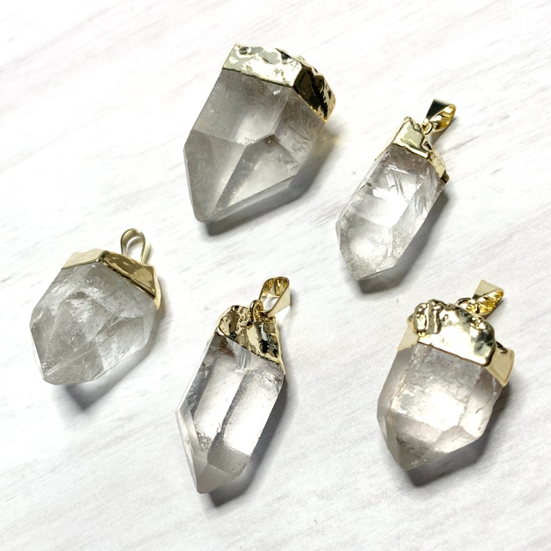Quartz Crystal Long Distance Boyfriend Gift Raw Gemstone Jewelry Necklaces For Men