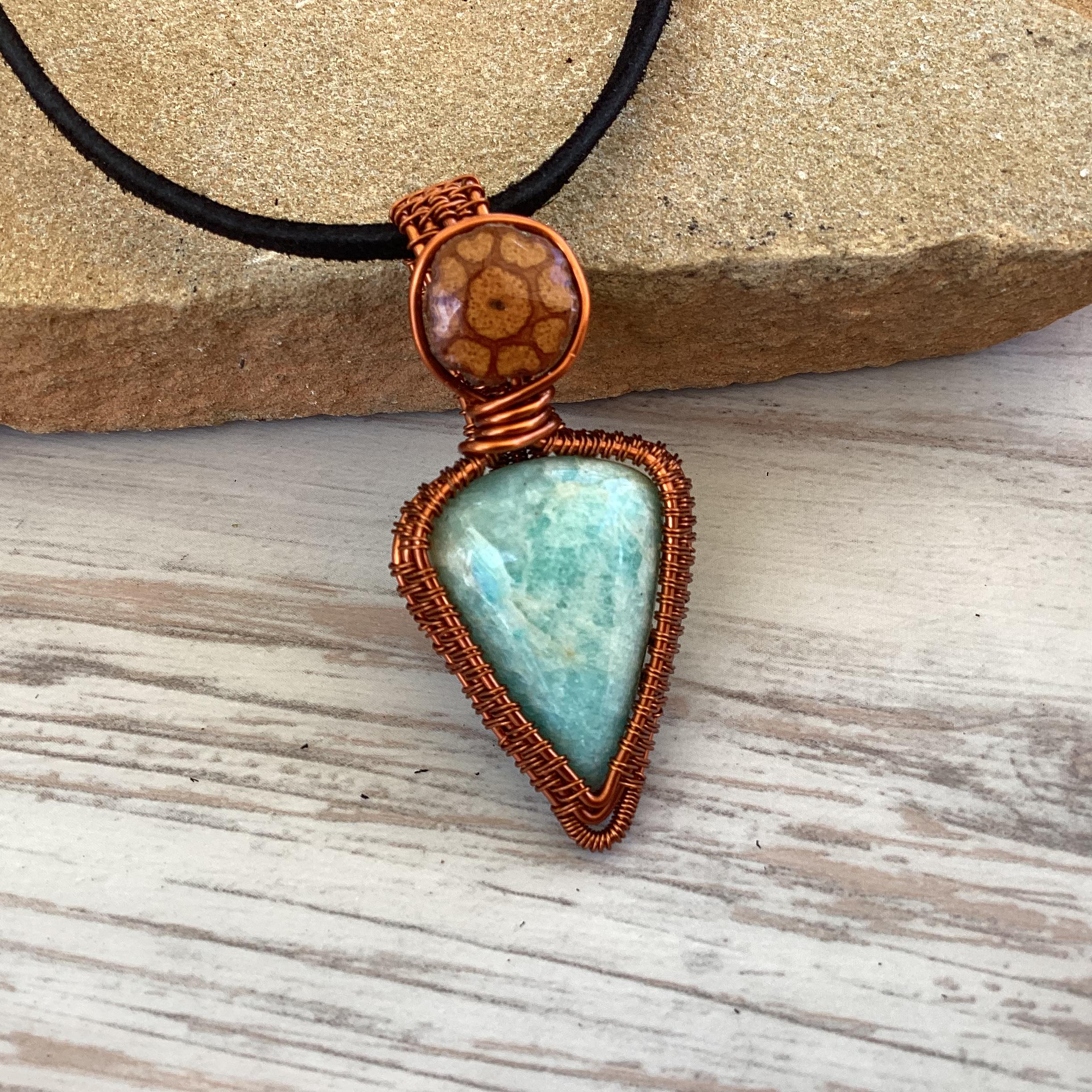 アヤワスカ・ワンポイント付き クリペネックレス（Palo Sangre製