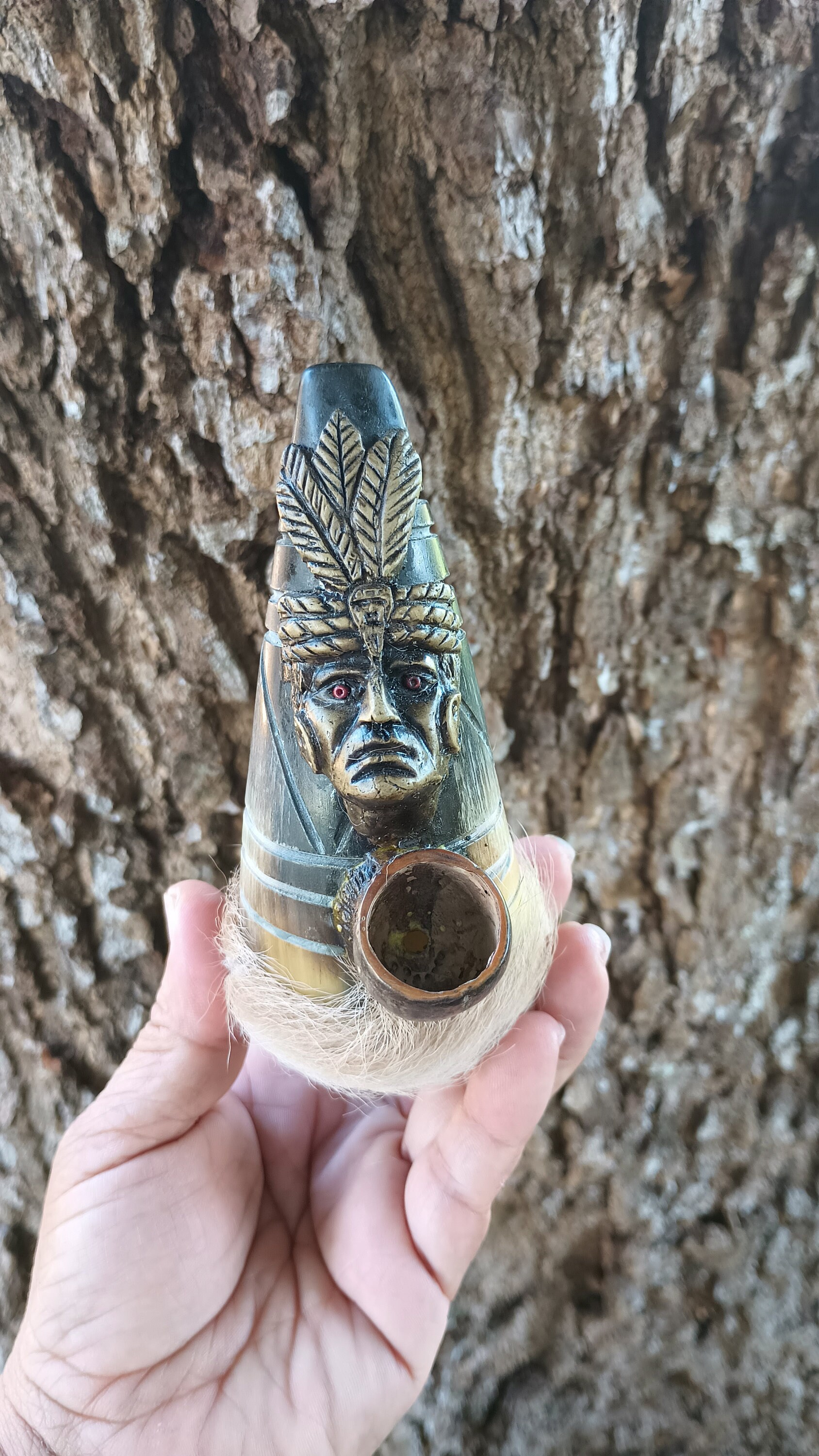 Shaman Inka Inka Smoking Pipe, Shaman Smoking Pipe, Ritual Ceremony Shamanic Pipe ...