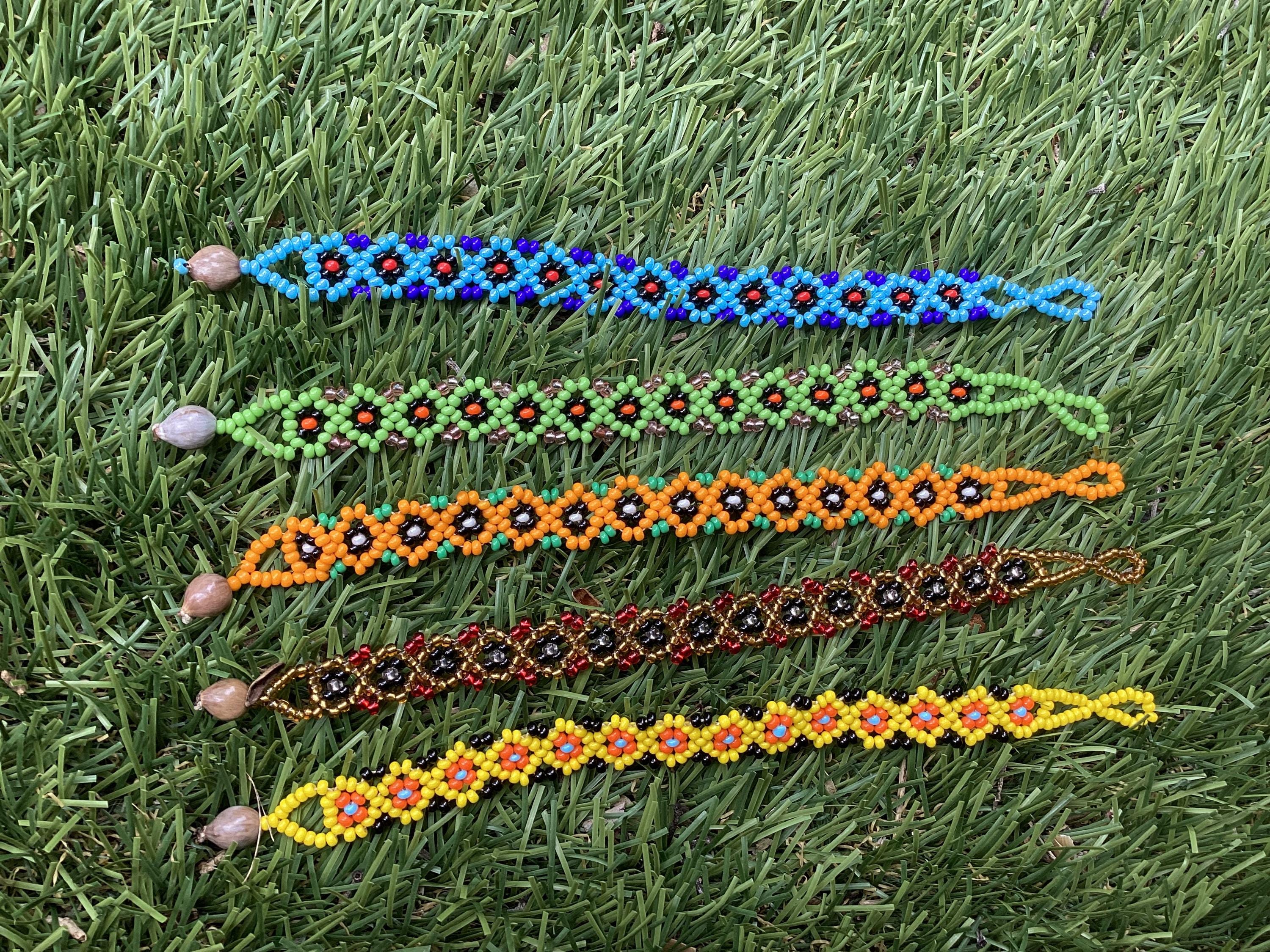 17cm Shipibo Bracelet, Shamanic Beaded Bracelet, Sacred Medicine Bracelet