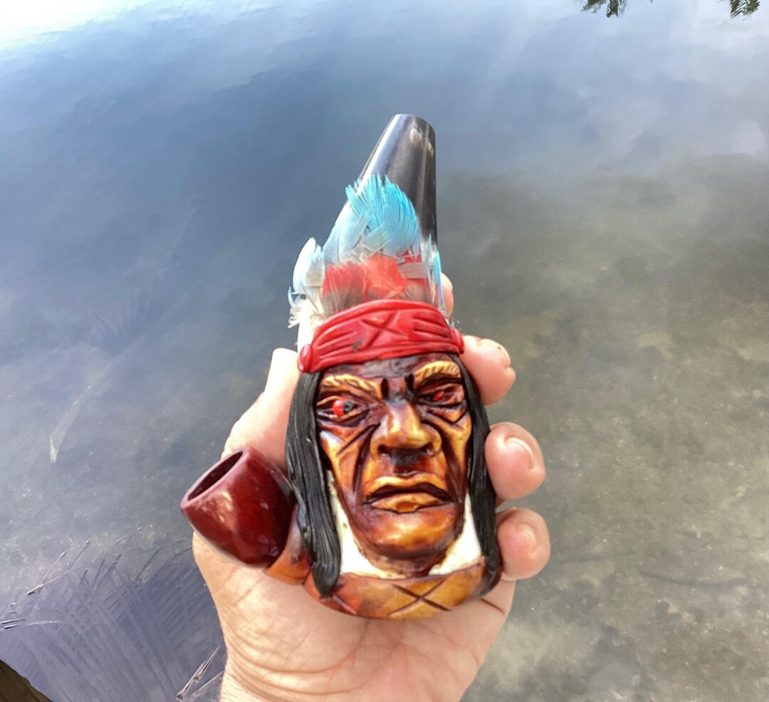 Shaman Inka Unique Inka Smoking Pipe, Shaman Smoking Pipe, Ritual Ceremony Shamanic ...