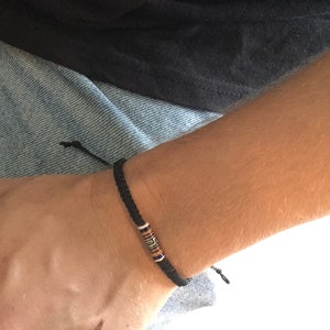 Macrame Men Bracelet, Woven Unisex Bracelet, Waterproof Bracelet