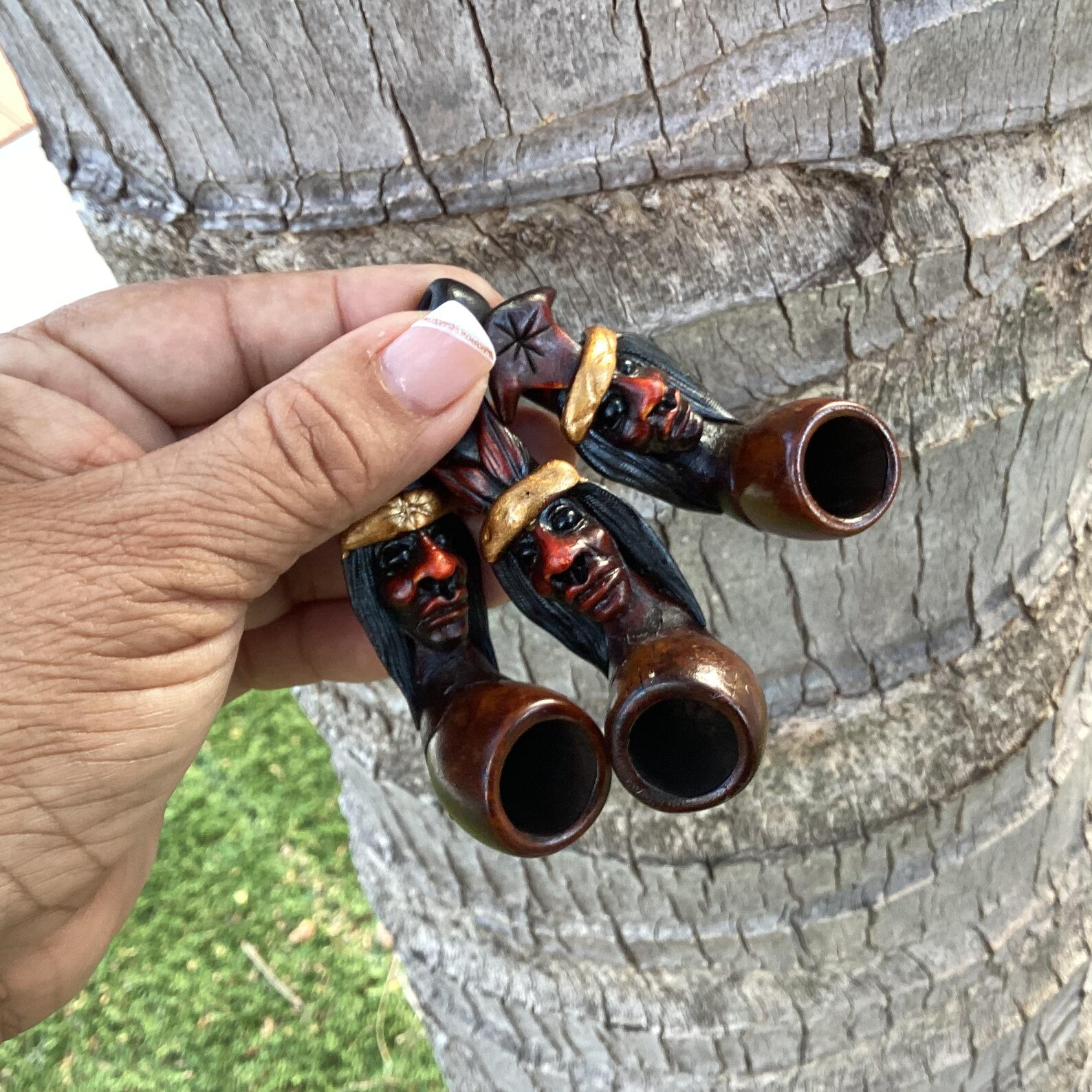 Shaman Inka Inka Smoking Pipe, Shaman Smoking Pipe, Ritual Ceremony Shamanic Pipe ...