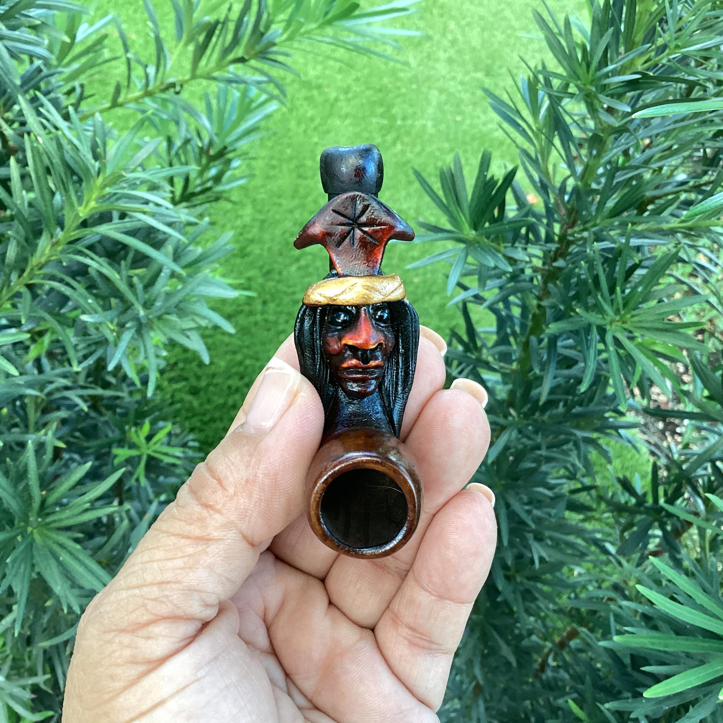 Shaman Inka Inka Smoking Pipe, Shaman Smoking Pipe, Ritual Ceremony Shamanic Pipe ...