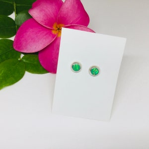 Opal Stud Earrings, Silver Opal Earrings, Opal Jewelry, Dainty Opal Earrings