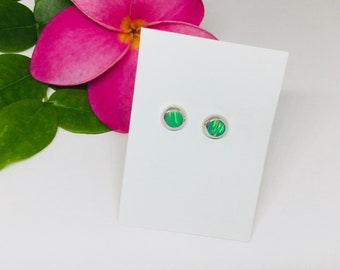 Opal Stud Earrings, Silver Opal Earrings, Opal Jewelry, Dainty Opal Earrings