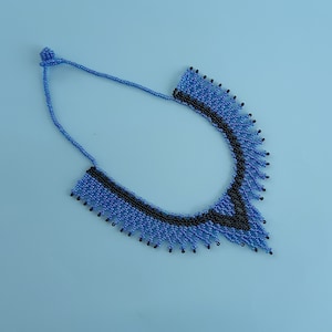 Shipibo handgemaakte kralen ketting, sjamanistische ketting, jungle tribal ketting