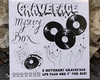 Graveface Mystery Box | 3 Graveface Records LPs & bonus 7” for 25 ! Shoegaze | Garage Rock | Indie Music | Electronic | Female Musicians
