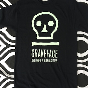Graveface Records glow in the dark logo t-shirt