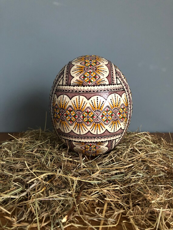 In Stock Genuine Decorated Ostrich Egg Etsy