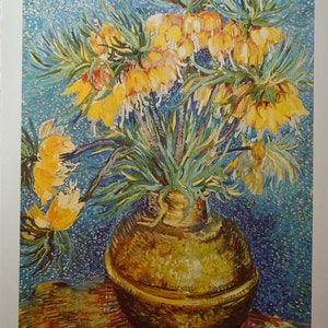 Vincent Van Gogh,  Still Life,  Floral Lithograph, Wall Decor, Perfect for the Collector