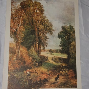 Country &quot;Landscape&quot; by John Constable, Vintage Wall Decor, Collectible Art Lithograph, Gift Idea