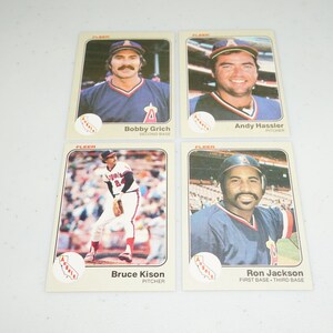 1983, California Angels, Konvolut, Baseball Karten Lot, Ron Jackson und mehr