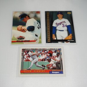 Vintage Texas Rangers Baseball Card Lot ft. Nolan Ryan & Brian Downing | Rangers Fan Gift